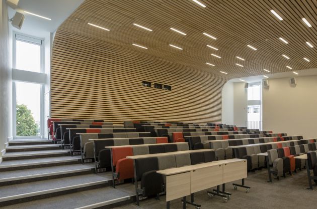 UoP Eldon Campus Timber Slatted Ceilings
