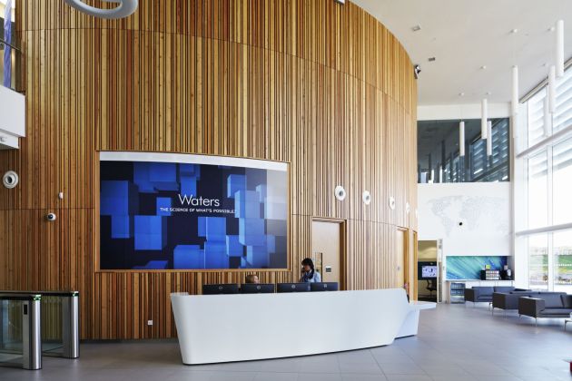 Waters Mass Spectrometry Headquarters with BCL Wood Slatted Wall Panels